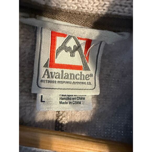 Avalanche Men's L Brighton Full Zip Sweater Jacket Heather Gray Outdoor Gorpcore - Picture 8 of 8